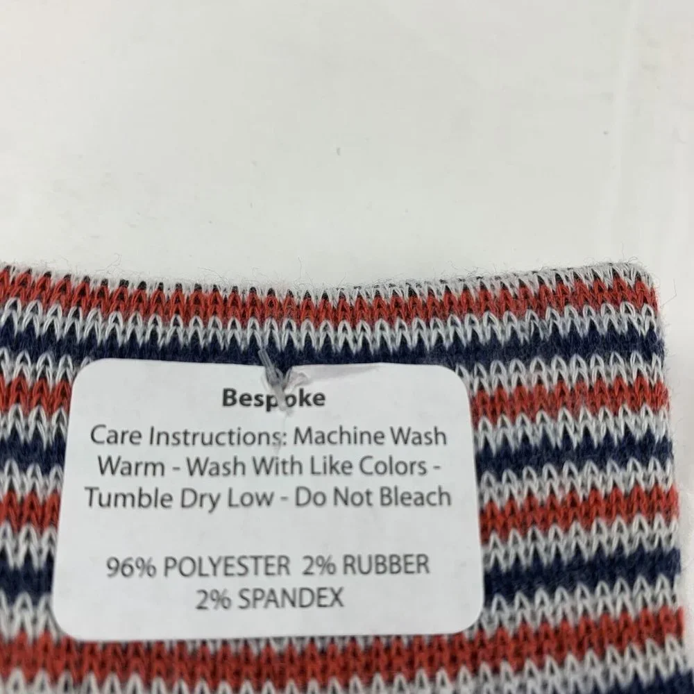 Bespoke Casual Socks Men One Size Blue/Red Polyester Blend Stretch Printed S6142